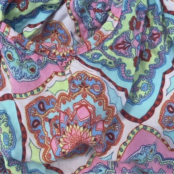 Toxik Romper off the shoulder mandala print shorts romper Size: L (Junio… - Picture 6 of 6